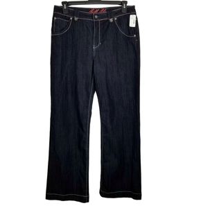 Bill Blass Size 12 High Rise Wide Leg Jeans NWT